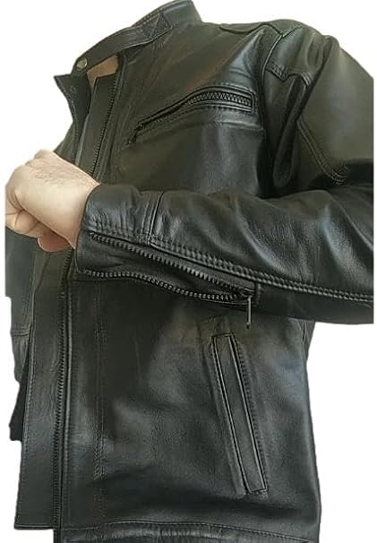 Miniatura 4 - Jaqueta Masculina couro  legitimo  Esportiva
