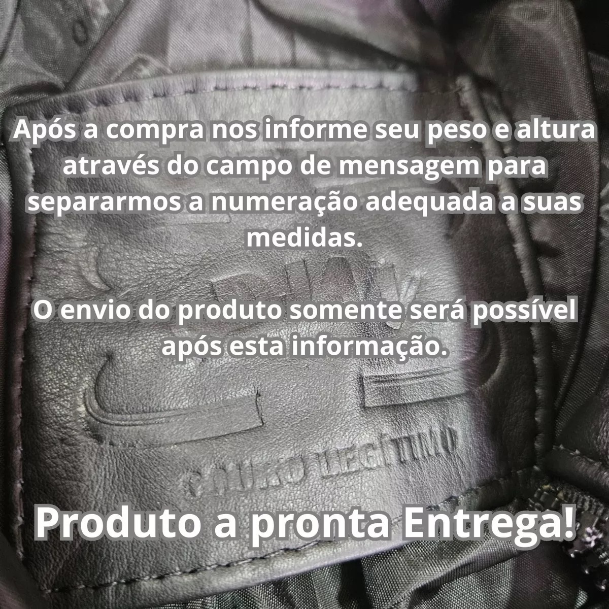 Miniatura 3 - Jaqueta Pluz size , Extra Grande  Couro  Masculina