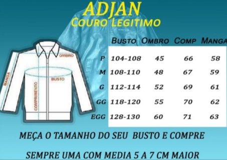 Miniatura 7 - Jaqueta Masculina Couro 100% legitimo  Esportiva
